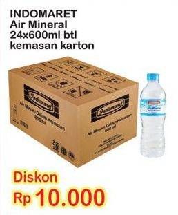 Promo Harga INDOMARET Air Mineral per 24 botol 600 ml - Indomaret