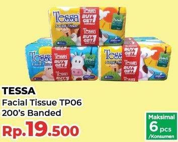 Promo Harga Tessa Facial Tissue TP 06 per 2 pouch 200 pcs - Yogya