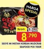 Promo Harga SEGYE Mie Ramyun Mudcrab Seafood 115 gr - Superindo