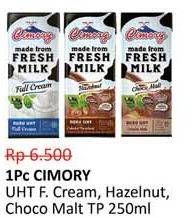 Promo Harga Cimory Susu UHT Full Cream, Hazelnut, Choco Malt 250 ml - Alfamidi
