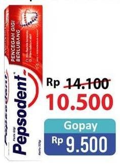 Promo Harga PEPSODENT Pasta Gigi Pencegah Gigi Berlubang White 225 gr - Alfamart