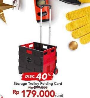 Promo Harga TRANSMART HARDWARE Storage Trolley Folding  - Carrefour