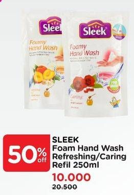 Promo Harga SLEEK Foamy Hand Wash Refreshing, Caring 250 ml - Watsons