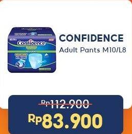 Promo Harga Confidence Adult Diapers Heavy Flow L8, M10 8 pcs - Indomaret