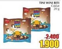 Promo Harga TINI WINI BITI Biskuit Crackers Coklat 20 gr - Giant