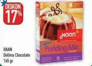Promo Harga HAAN Delima Pudding Mix Choco 165 gr - Hypermart
