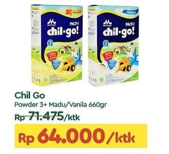 Promo Harga Morinaga Chil Go Bubuk 3+ Vanilla, Madu 700 gr - TIP TOP