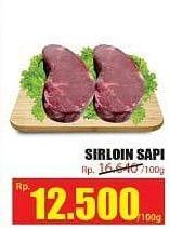 Promo Harga Daging Has Luar (Daging Sirloin) per 100 gr - Hari Hari