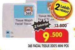 Promo Harga 365 Facial Tissue 200 sheet - Superindo