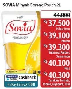 Promo Harga Sovia Minyak Goreng 2000 ml - Alfamidi