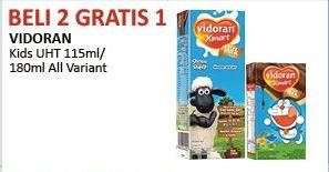 Promo Harga VIDORAN Kids Milk UHT All Variants 180 ml - Alfamidi