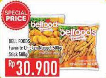 Promo Harga BELFOODS Favorite Chicken Nugget/Stick  - Hypermart