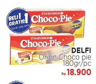 Promo Harga DELFI Orion Choco Pie per 2 box 180 gr - LotteMart