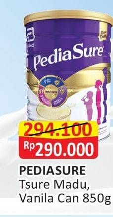 Promo Harga PEDIASURE Complete Triplesure Madu, Vanila 850 gr - Alfamart