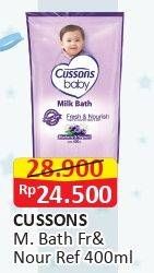 Promo Harga CUSSONS BABY Milk Bath Fresh Nourish 400 ml - Alfamart