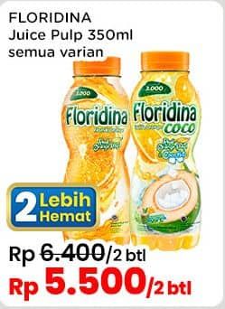 Promo Harga Floridina Juice Pulp Orange All Variants 350 ml - Indomaret