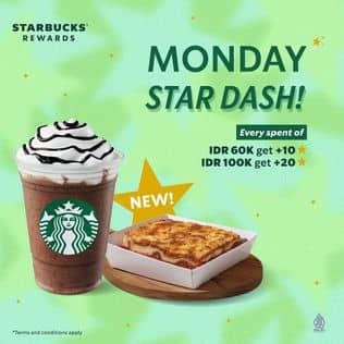 Promo Harga Monday Star Dash  - Starbucks