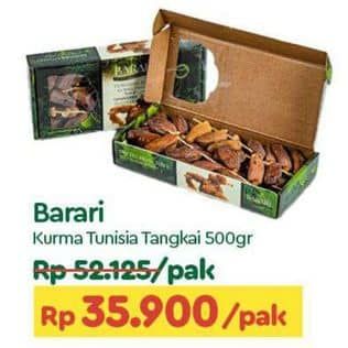 Promo Harga Barari Kurma Tunisia Tangkai 500 gr - TIP TOP