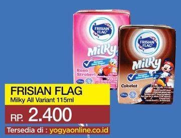 Promo Harga FRISIAN FLAG Susu UHT Milky All Variants 115 ml - Yogya