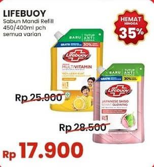 Promo Harga Lifebuoy Body Wash All Variants 400 ml - Indomaret