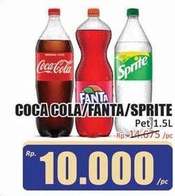 COCA COLA/ FANTA/ SPRITE 1,5 L