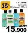Promo Harga LISTERINE Mouthwash Antiseptic All Variants 250 ml - Giant