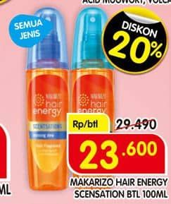 Promo Harga Makarizo Hair Energy Scentsations All Variants 100 ml - Superindo