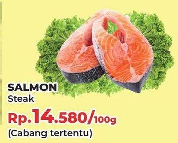 Promo Harga Salmon Steak per 100 gr - Yogya