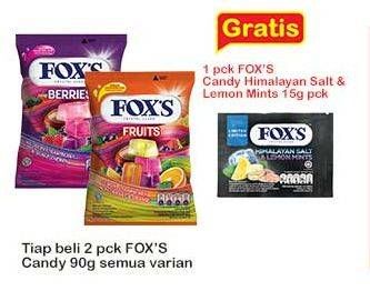 Promo Harga Foxs Crystal Candy All Variants 90 gr - Indomaret