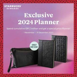 Promo Harga Exclusive 2024 Planner  - Starbucks