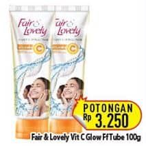 Promo Harga Glow & Lovely (fair & Lovely) Facial Foam Bright C Glow Vitamin C 100 gr - Hypermart