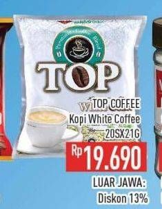 Promo Harga Top Coffee White Coffee per 20 sachet 21 gr - Hypermart