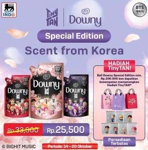 Promo Harga DOWNY TinyTAN Special Edition Adorable, Mystique, Passion 650 ml - Superindo