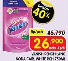 Promo Harga Vanish Penghilang Noda Cair Pink, Putih 750 ml - Superindo