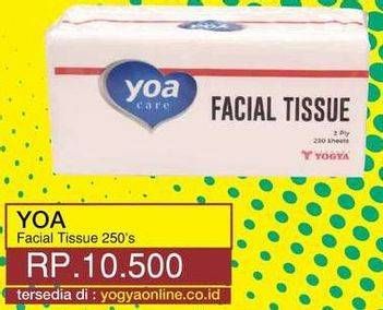 Promo Harga YOA Facial Tissue 250 pcs - Yogya