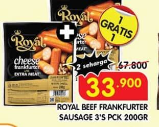 Promo Harga Belfoods Royal Sausages Beef Frankfurter 200 gr - Superindo