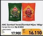 Promo Harga ABC Sambal Nusantara Terasi, Hijau 180 gr - Carrefour