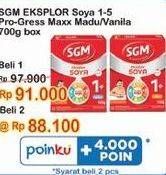 Promo Harga SGM Eksplor Soya 1-5 Susu Pertumbuhan Madu, Vanila 700 gr - Indomaret