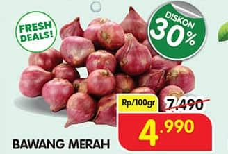 Promo Harga Bawang Merah per 100 gr - Superindo
