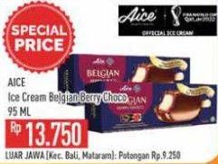 Promo Harga Aice Ice Cream Belgian Berry Choco 90 gr - Hypermart