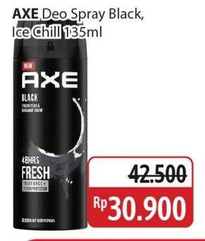 Promo Harga AXE Deo Spray Black, Ice Chill 135 ml - Alfamidi