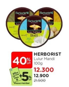Promo Harga Herborist Lulur Tradisional Bali 100 gr - Watsons
