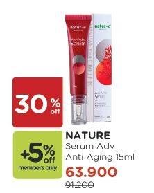Promo Harga NATUR-E Advanced Anti Aging Serum 15 ml - Watsons