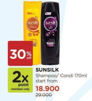 Promo Harga SUNSILK Co- Creation Shampoo/Conditioner 170ml  - Watsons