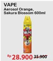 Promo Harga FUMAKILLA VAPE Aerosol Orange, Sakura Blossom 600 ml - Alfamart
