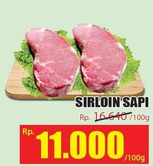 Promo Harga Daging Has Luar (Daging Sirloin) per 100 gr - Hari Hari