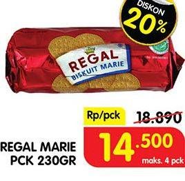 Promo Harga REGAL Marie 230 gr - Superindo