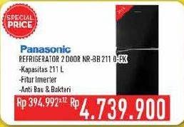 Promo Harga PANASONIC NR-BB211Q | Refrigerator 2 Door PK  - Hypermart