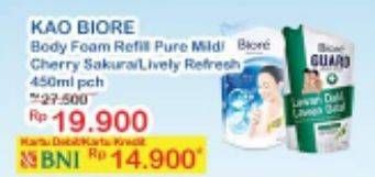 Promo Harga BIORE Body Foam 450ml  - Indomaret