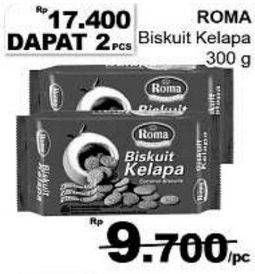 Promo Harga ROMA Biskuit Kelapa per 2 pouch 300 gr - Giant